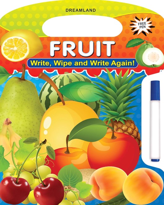 Write and Wipe Fruits Activity Book